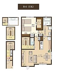 ユーソニアン・千谷川A 1LDKの間取図画像