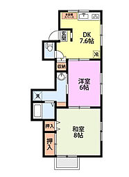 メイセ・サラ 2DKの間取図画像