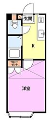 ロフト 1Kの間取図画像