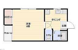 ハイム・マーチ 1Kの間取図画像