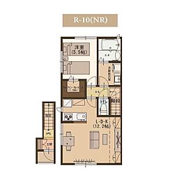 ユーソニアDC2 1LDKの間取図画像