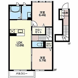 シャーメゾン宮原 2LDKの間取図画像