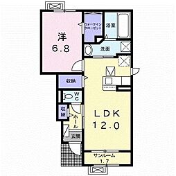 ウェルヴィレッジ4 1LDKの間取図画像