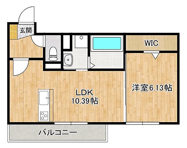 インヴィート ｜滋賀県守山市二町町(賃貸アパート1LDK・1階・40.37㎡)の写真 その2