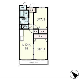 間取図画像 2LDK