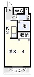 casasolare ワンルームの間取図画像