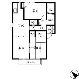 ピオニ8 3DKの間取図画像