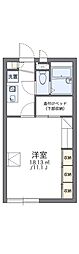 レオパレス幸 1Kの間取図画像