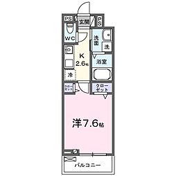 アーバン・ビレッジ 1Kの間取図画像
