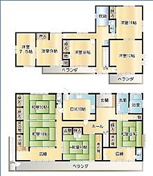 伊達郡桑折町松原　中古戸建 9DKの間取り