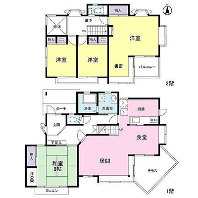 間取り -蓬莱7丁目-中古戸建