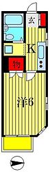 テルベルトストークハイツ 1階1Kの間取り