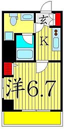 ＡＺＥＳＴ立石Ｒ 3階1Kの間取り