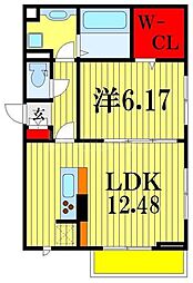 GOLDENRINGS12 3階1LDKの間取り