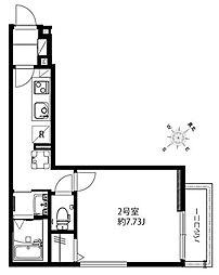 ブライトレジデンス青戸 1階1Kの間取り