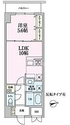 東京メトロ半蔵門線 押上駅 徒歩7分の賃貸マンション 2階1LDKの間取り