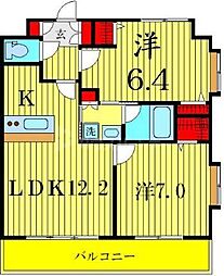 アクティシオ青砥駅前 9階2LDKの間取り