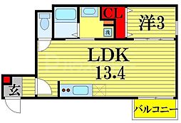 間取図画像 1LDK