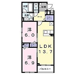 間取図画像 2LDK