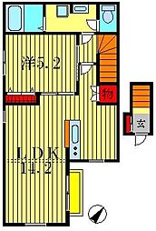 ジョイワン 1LDKの間取図画像