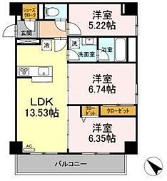 エスケイグランツ 2SLDKの間取図画像