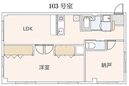 サイプレスガーデン 2LDKの間取図画像