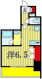 LIVCITY堀切菖蒲園 ワンルームの間取図画像