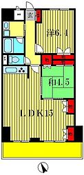 エスペランス・ヤマダ 2LDKの間取図画像