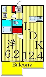 (仮称)足立区中央本町3丁目新築 1LDKの間取図画像