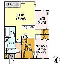 MOCRAFT南小岩 2SLDKの間取図画像