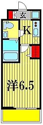 SHOKENResidence亀有 1Kの間取図画像