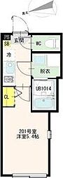 アイリスガーデン 1Kの間取図画像