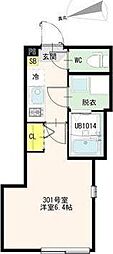 アイリスガーデン 1Kの間取図画像