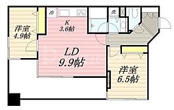 LANAITGARDEN 2LDKの間取図画像