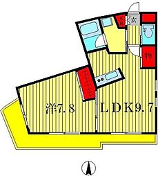 カーサ・エスペランサ 1LDKの間取図画像