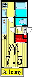REGALESTお花茶屋 ワンルームの間取図画像