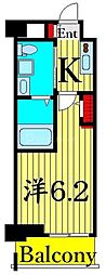 RJRリクロス高砂 1Kの間取図画像