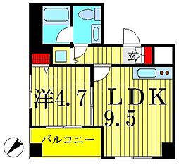 フォレストタワー29 1LDKの間取図画像