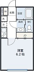 江戸川区平井6丁目アパート 1Kの間取図画像