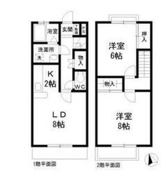 ハイツ岩崎台 107｜愛知県日進市岩崎台３丁目(賃貸アパート2LDK・1階・59.62㎡)の写真 その2