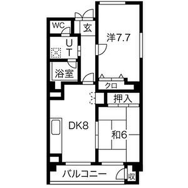 春岡マンション 3A｜愛知県名古屋市千種区春岡１丁目(賃貸マンション2DK・3階・54.82㎡)の写真 その2