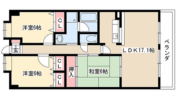リーフマンション　グランディア 203｜愛知県名古屋市守山区本地が丘(賃貸マンション3LDK・2階・77.63㎡)の写真 その2