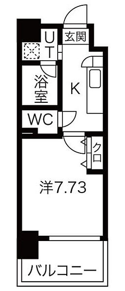 アールズタワー望が丘 802｜愛知県名古屋市名東区望が丘(賃貸マンション1K・8階・24.96㎡)の写真 その2