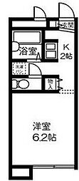 レオパレスShima 1Kの間取図画像