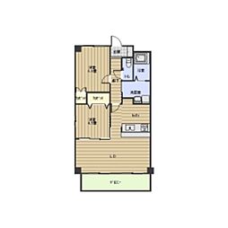 ヴィラG2 2LDKの間取図画像
