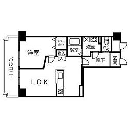 レジデンス泉 1LDKの間取図画像