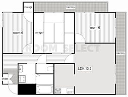 エーデルハイム汐路 3LDKの間取図画像