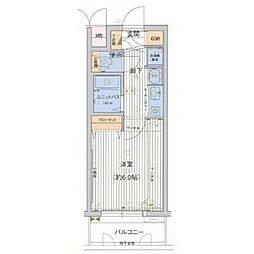 プレサンス鶴舞駅前ブリリアント 1Kの間取図画像