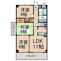 エトワール千代田 3LDKの間取図画像