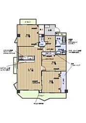 ハイムビーオール 3LDKの間取図画像